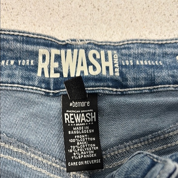 Rewash Blue Relaxed Distressed Jeans, 9/29, NWT - Picture 7 of 7